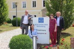 Zu Besuch in Rottenburg: Bernhard Seidenath und Helmut Radlmeier. Bild: Carmen Blendl