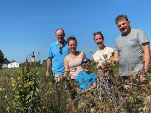 (v.r).: Yvonne Rambold, Michael Lampl, Stephanie Burgmaier, Bürgermeister Helmut Zech